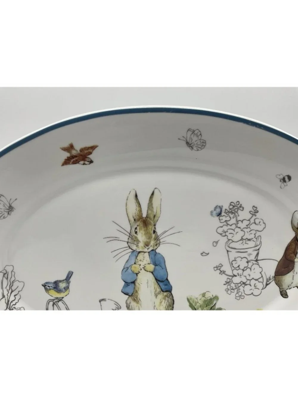 Beatrix Potter PETER RABBIT Oval Serving Platter 14